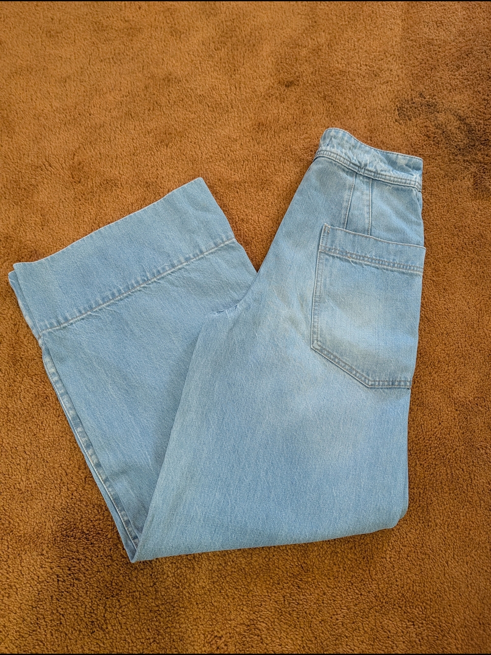We The Free Light Blue Flare Wide-Leg Jeans